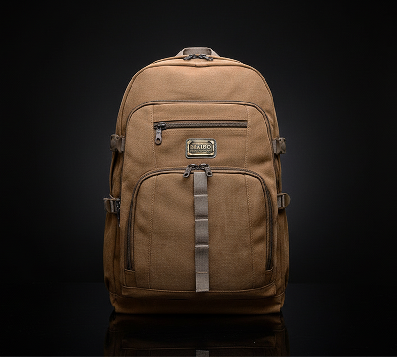 Herren Canvas Reiserucksack – Atmungsaktiv mit Laptopfach (35L)