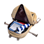 Herren Canvas Reiserucksack – Atmungsaktiv mit Laptopfach (35L)