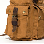 Retro Rucksack aus Baumwoll-Canvas – Outdoor Travel Bag