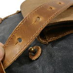 Retro Rucksack mit Kontrastfarben – Wasserdichter Vintage Daypack