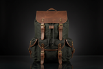 Studenten-Rucksack im Retro-Stil – Oil Wax Canvas Bag