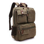 Canvas Travel-Rucksack – Vintage Begleiter für Outdoor & Camping
