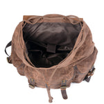 Studenten-Rucksack im Retro-Stil – Oil Wax Canvas Bag