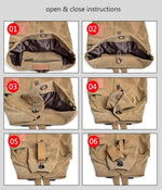 Großer Reiserucksack Wasserdicht – Handgepäck Weekender mit Print