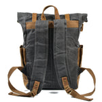Retro Rucksack mit Kontrastfarben – Wasserdichter Vintage Daypack
