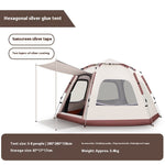 Großes Hexagon Outdoor-Zelt – Sturmfestes 4-Jahreszeiten Basecamp