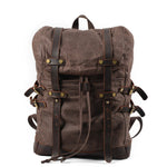 Wasserdichter Oil Wax Rucksack – Premium Outdoor-Begleiter mit Echtleder