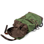 Wasserdichter Oil Wax Rucksack – Premium Outdoor-Begleiter mit Echtleder