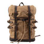 Wasserdichter Oil Wax Rucksack – Premium Outdoor-Begleiter mit Echtleder
