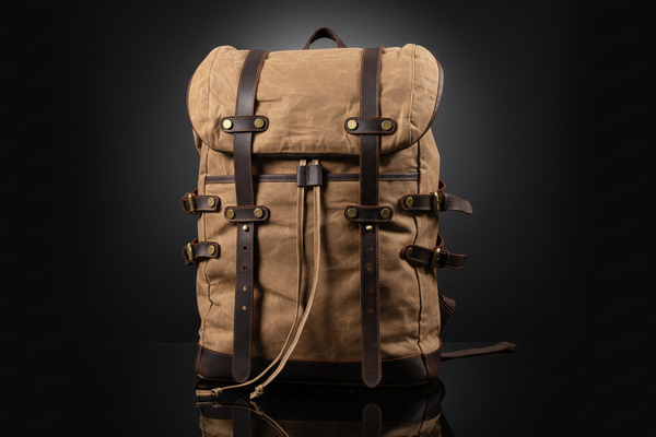 Wasserdichter Oil Wax Rucksack – Premium Outdoor-Begleiter mit Echtleder
