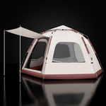 Großes Hexagon Outdoor-Zelt – Sturmfestes 4-Jahreszeiten Basecamp