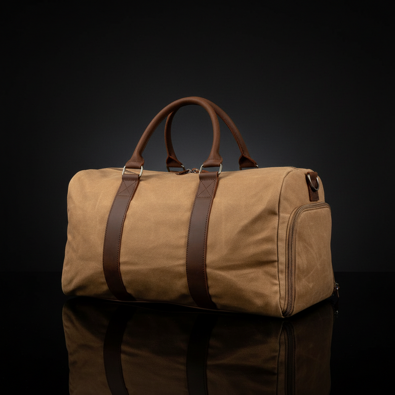 Retro Outdoor-Reisetasche – Robuster Begleiter mit Nass-Trocken-System