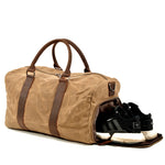 Retro Outdoor-Reisetasche – Robuster Begleiter mit Nass-Trocken-System