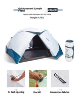 Wasserdichtes 2-Personen Wurfzelt - Quick-Open Campingzelt